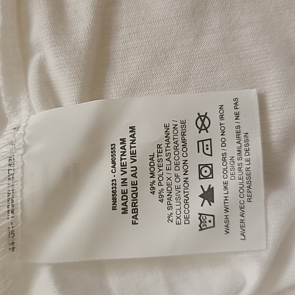 NWOT Nike Air White Women's Slim Fit Cropped Top Size M - Picture 5 of 5